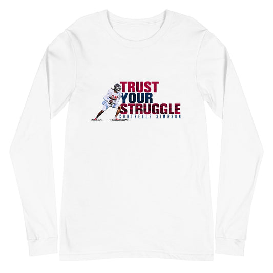 Cortrelle Simpson "Trust Your Struggle" Long Sleeve Tee - Fan Arch