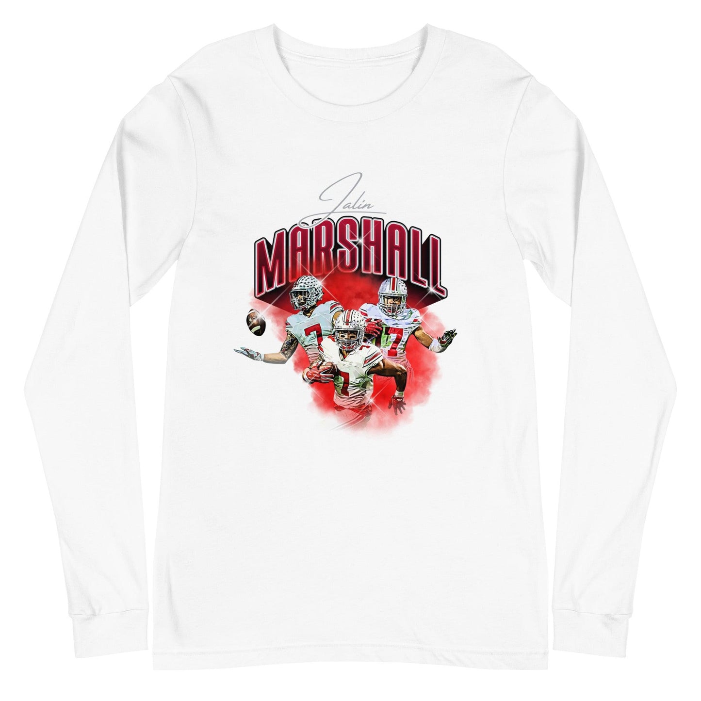 Jalin Marshall "Vintage" Long Sleeve Tee - Fan Arch