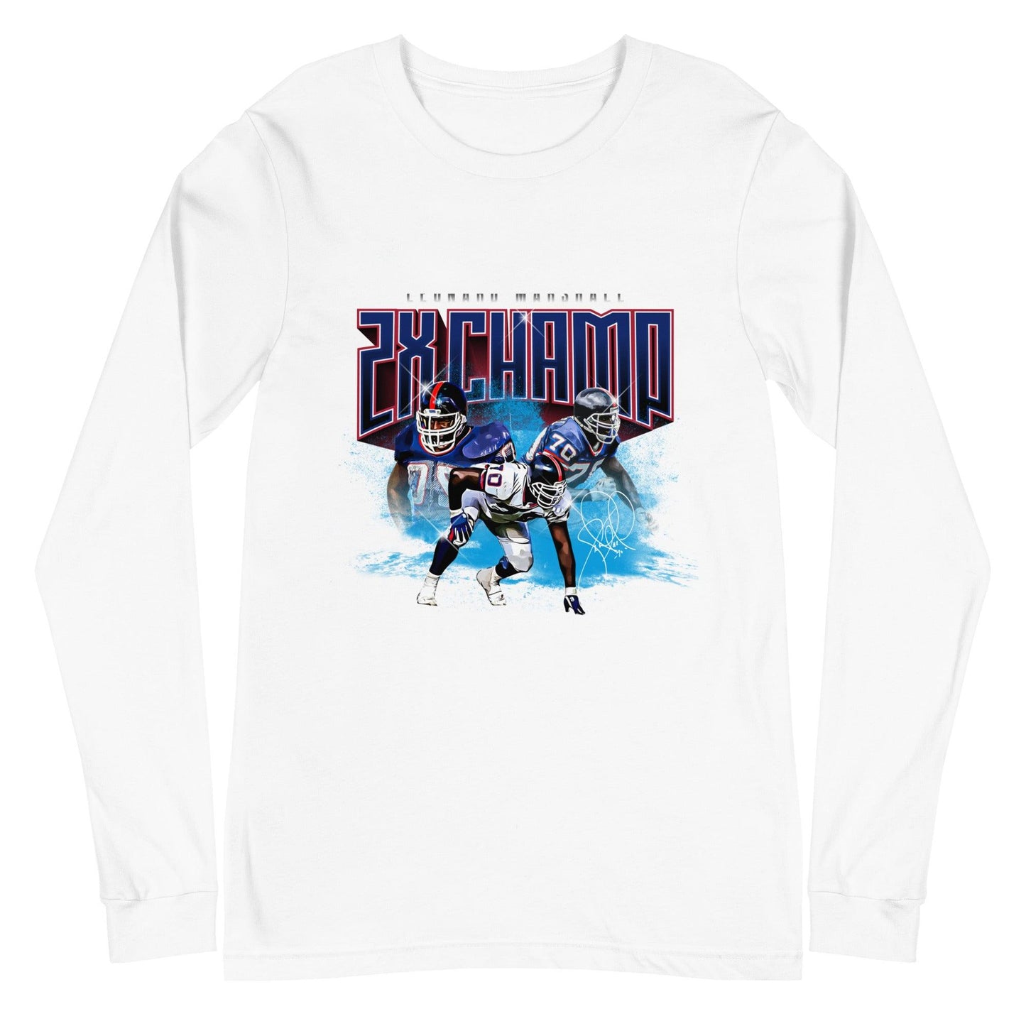 Leonard Marshall "Vintage" Long Sleeve Tee - Fan Arch
