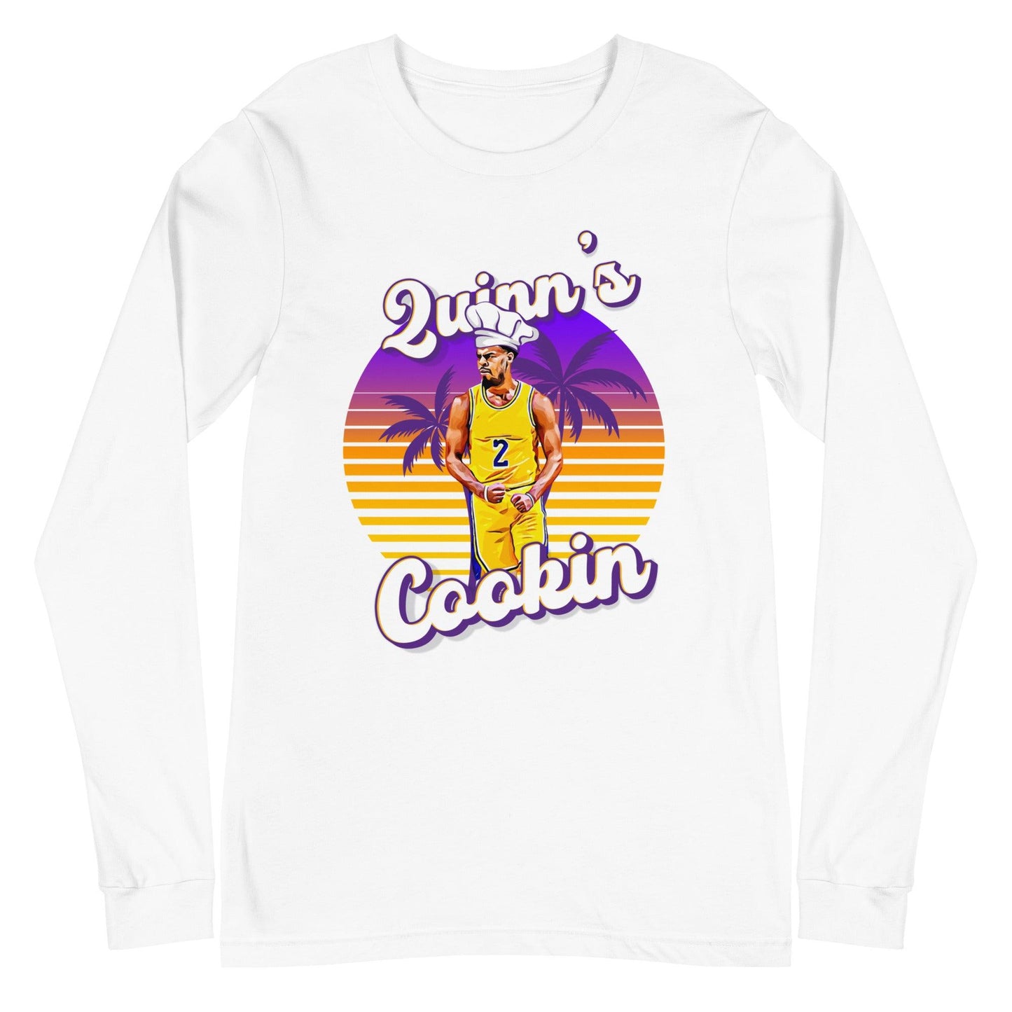Quinn Cook "Quinns Cookin" Long Sleeve Tee - Fan Arch