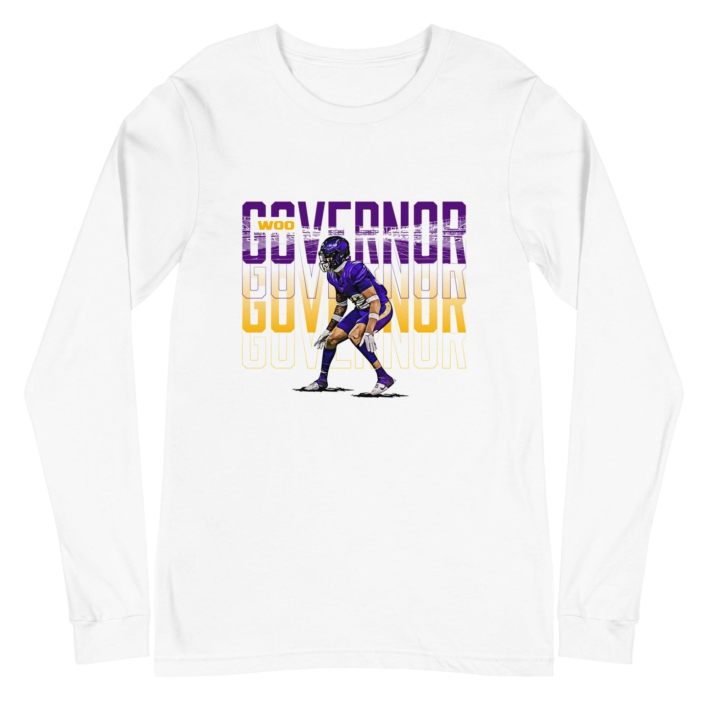 Woo Governor "Gameday" Long Sleeve Tee - Fan Arch