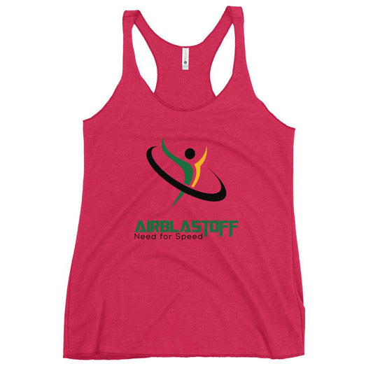 Robert Esmie "Air Blastoff" Women's Racerback Tank - Fan Arch