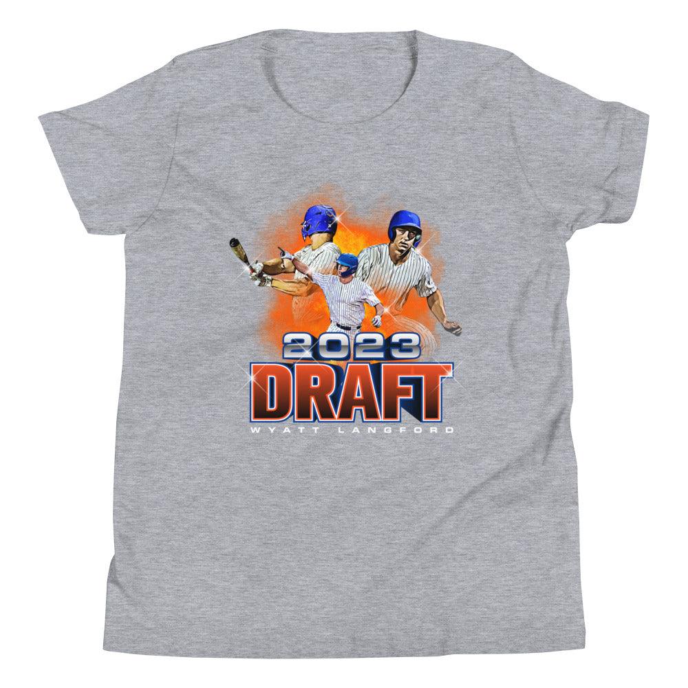 Wyatt Langford "MLB Draft" Youth T-Shirt - Fan Arch
