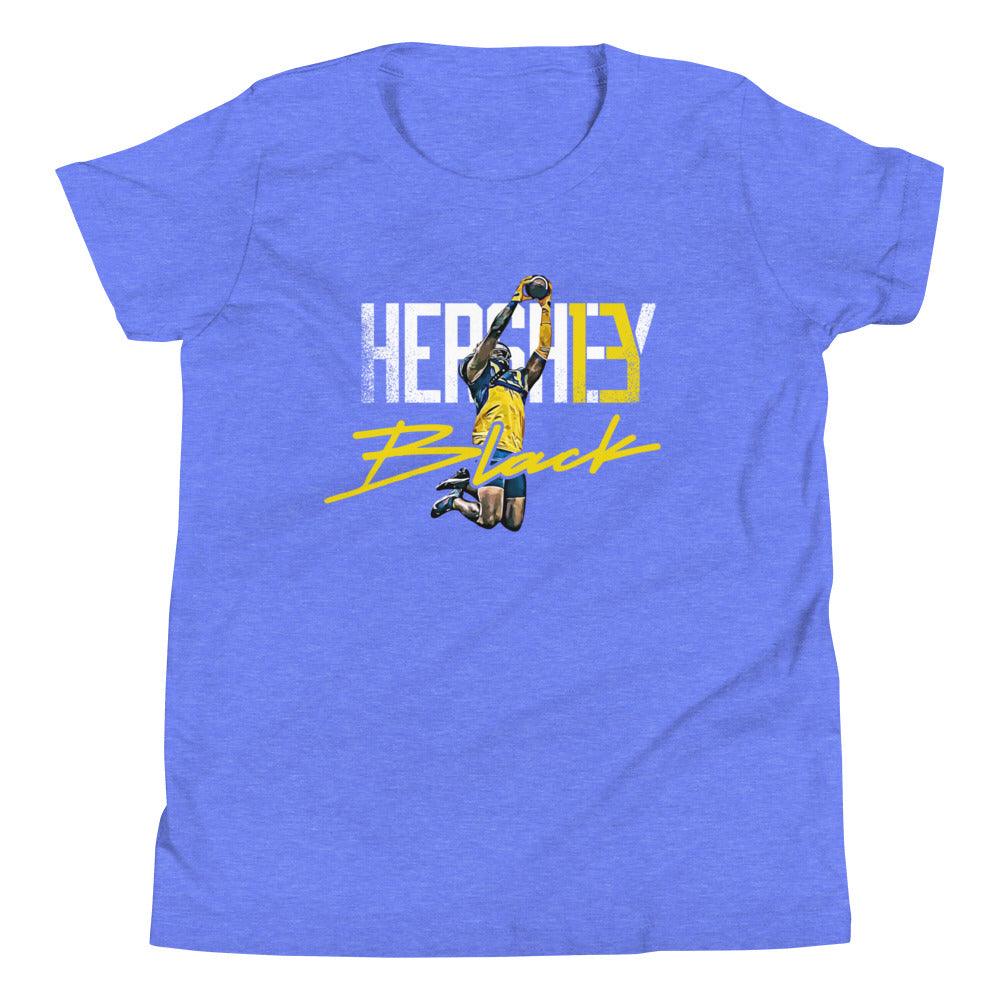 Hershey Black "Essential" Youth Short Sleeve T-Shirt - Fan Arch