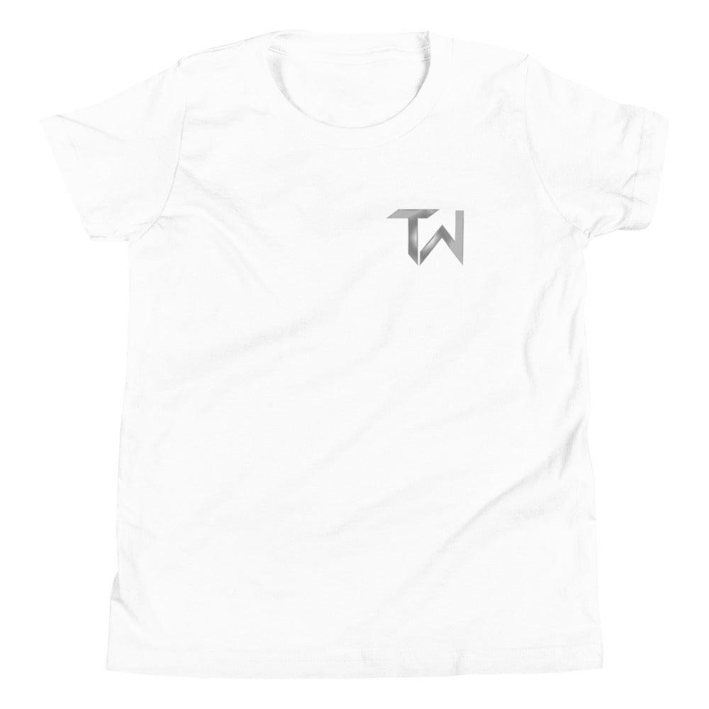 Tre White "TW" Youth T-Shirt - Fan Arch