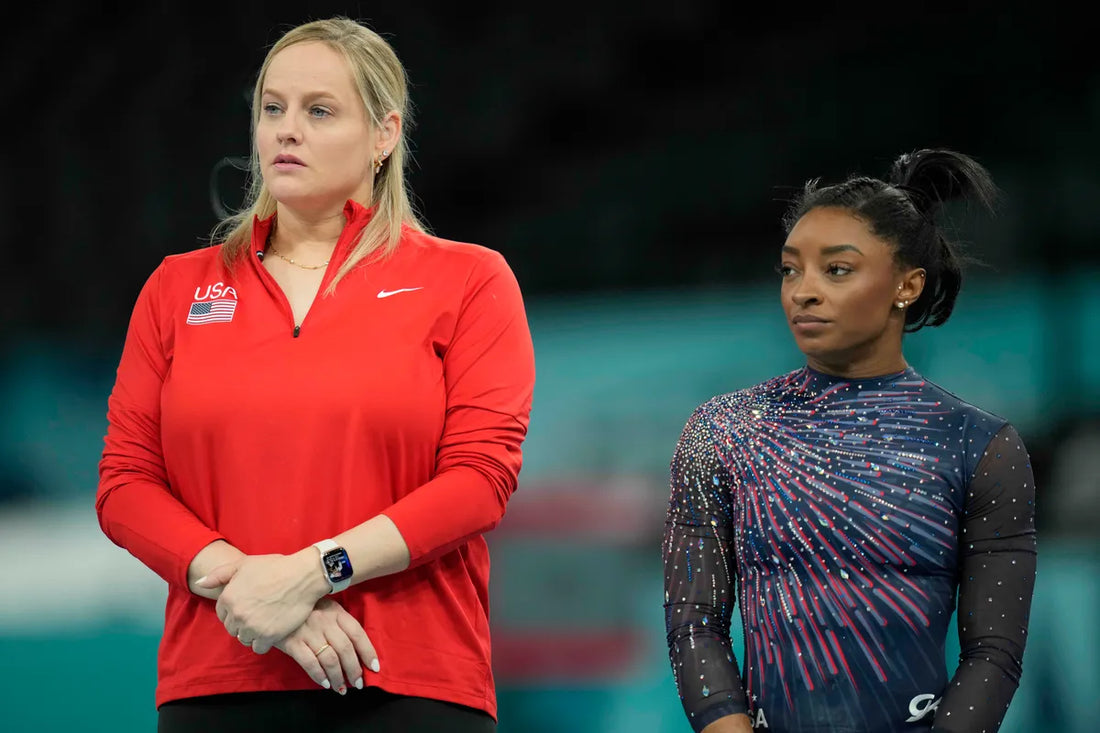 Why did Simone Biles part ways with Cecile Landi?