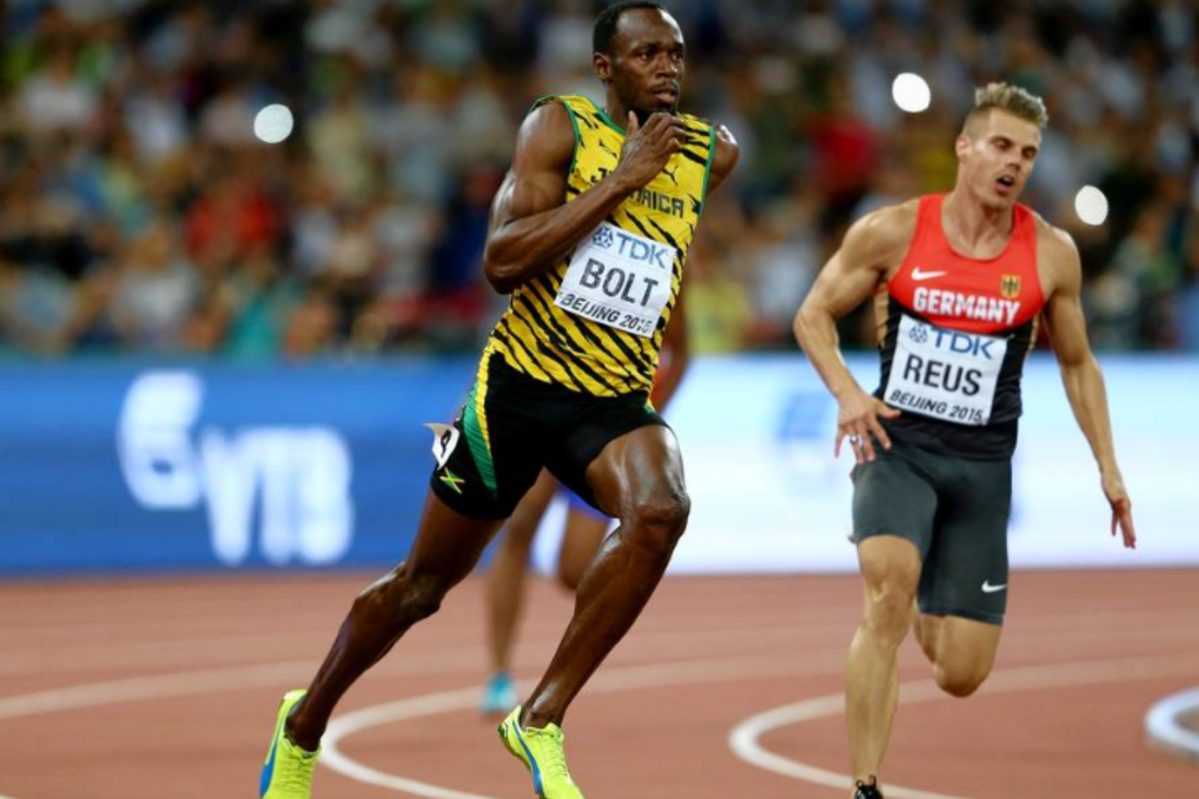 What is Usain Bolt's top speed?