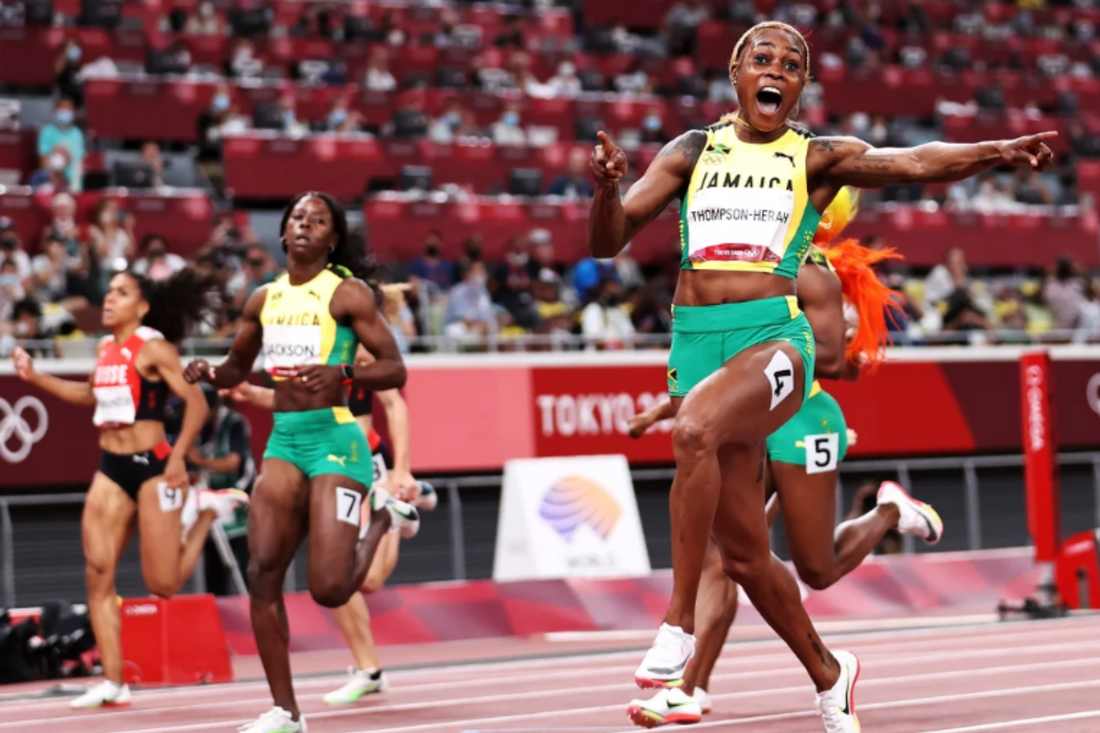 Who is faster Elaine Thompson or Sha Carri Richardson?