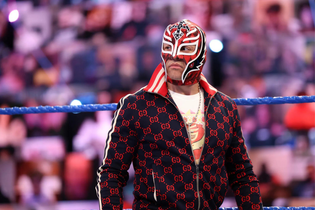 Why does Rey Mysterio cover his face?