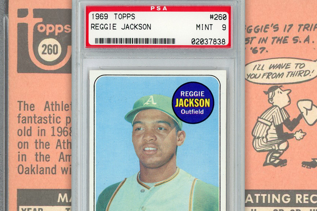 How much is Reggie Jackson's rookie card worth?