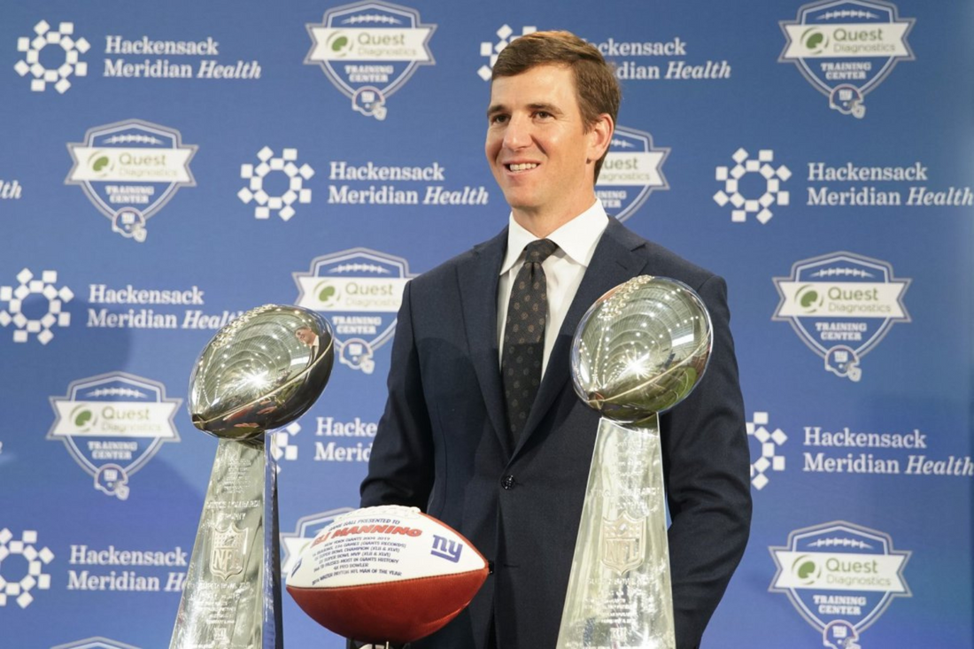 How many times did Eli Manning go to the Super Bowl?