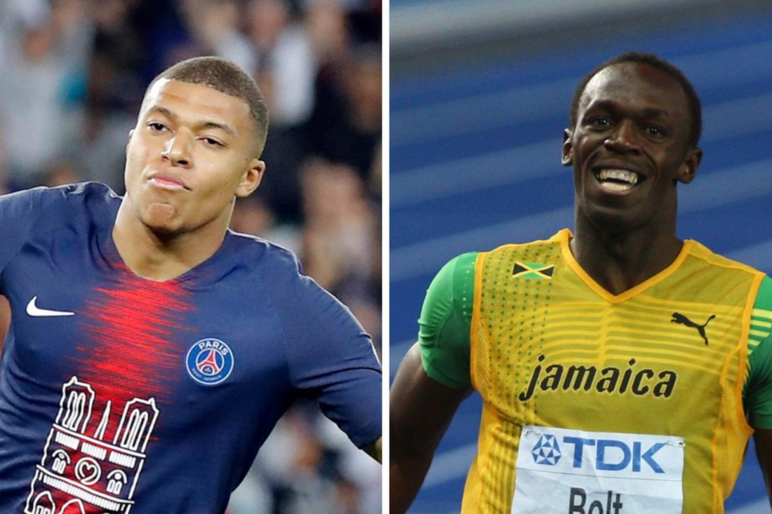 Is Mbappe Faster than Usain Bolt?