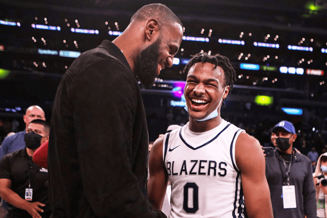 Can LeBron James play with his son Bronny James? - Fan Arch