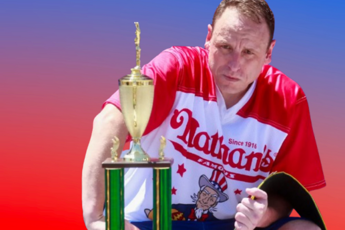What is Joey Chestnut's real job?