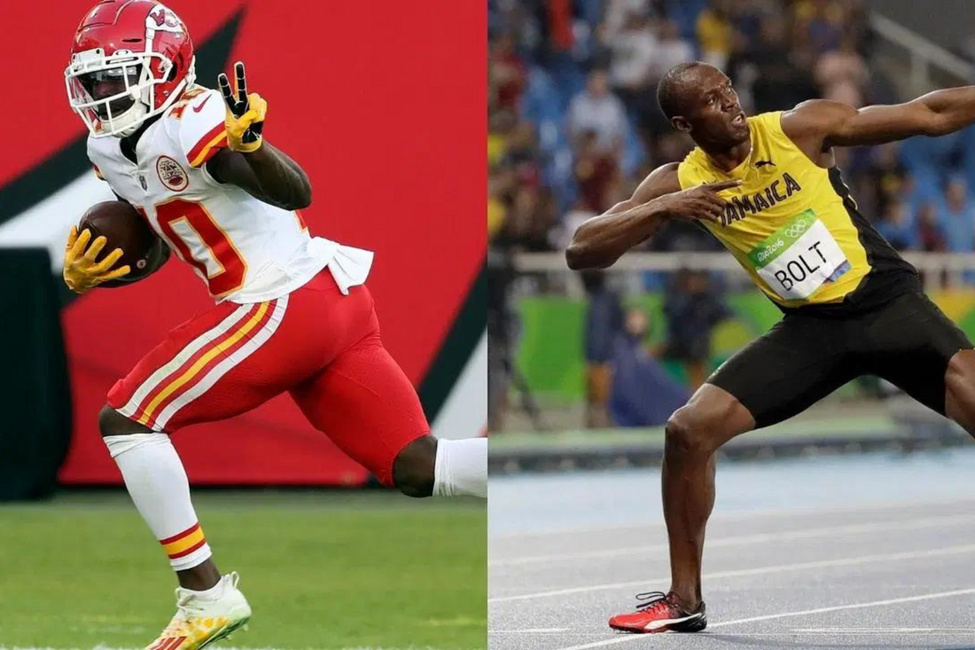 Who is Faster Tyreek Hill or Usain Bolt?