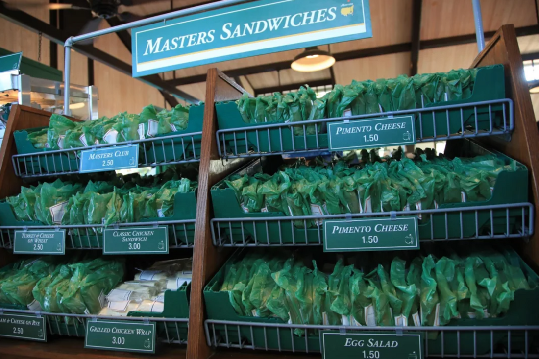 What is the most popular sandwich at the Masters?