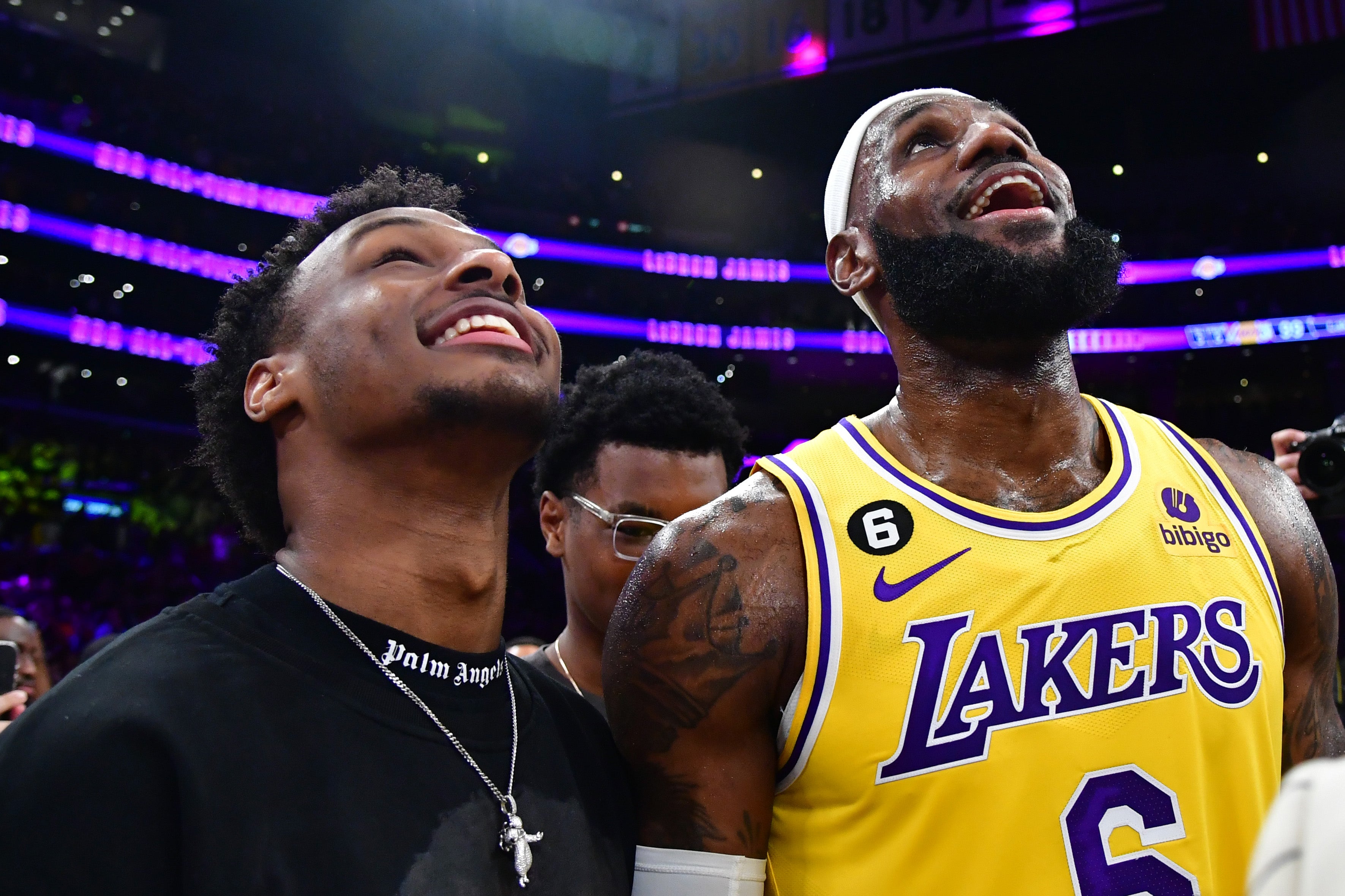 Los Angeles Lakers' LeBron James Expresses His Excitement Playing With Bronny in 2024-25