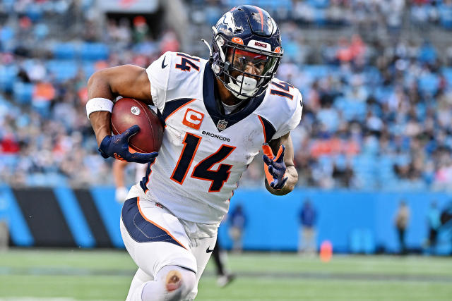 What made Courtland Sutton attend Broncos training camp