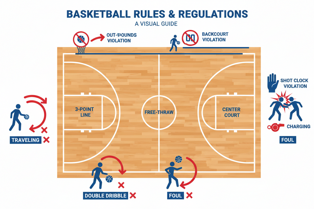All You Need To Know About Basketball: Rules, Layout And Positions