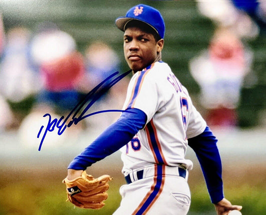 Dwight Gooden Signed New York Mets 8x10 Photo - Fan Arch