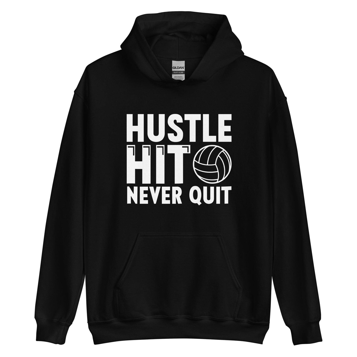 Hustle Hit Never Quit Hoodie - Fan Arch