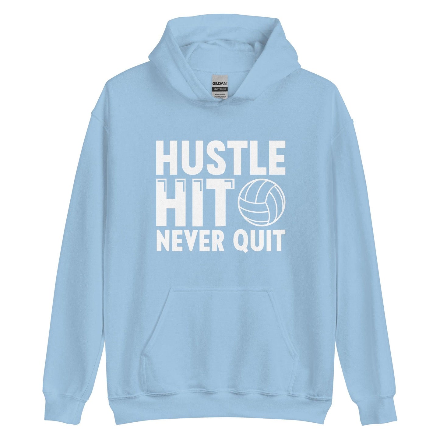 Hustle Hit Never Quit Hoodie - Fan Arch