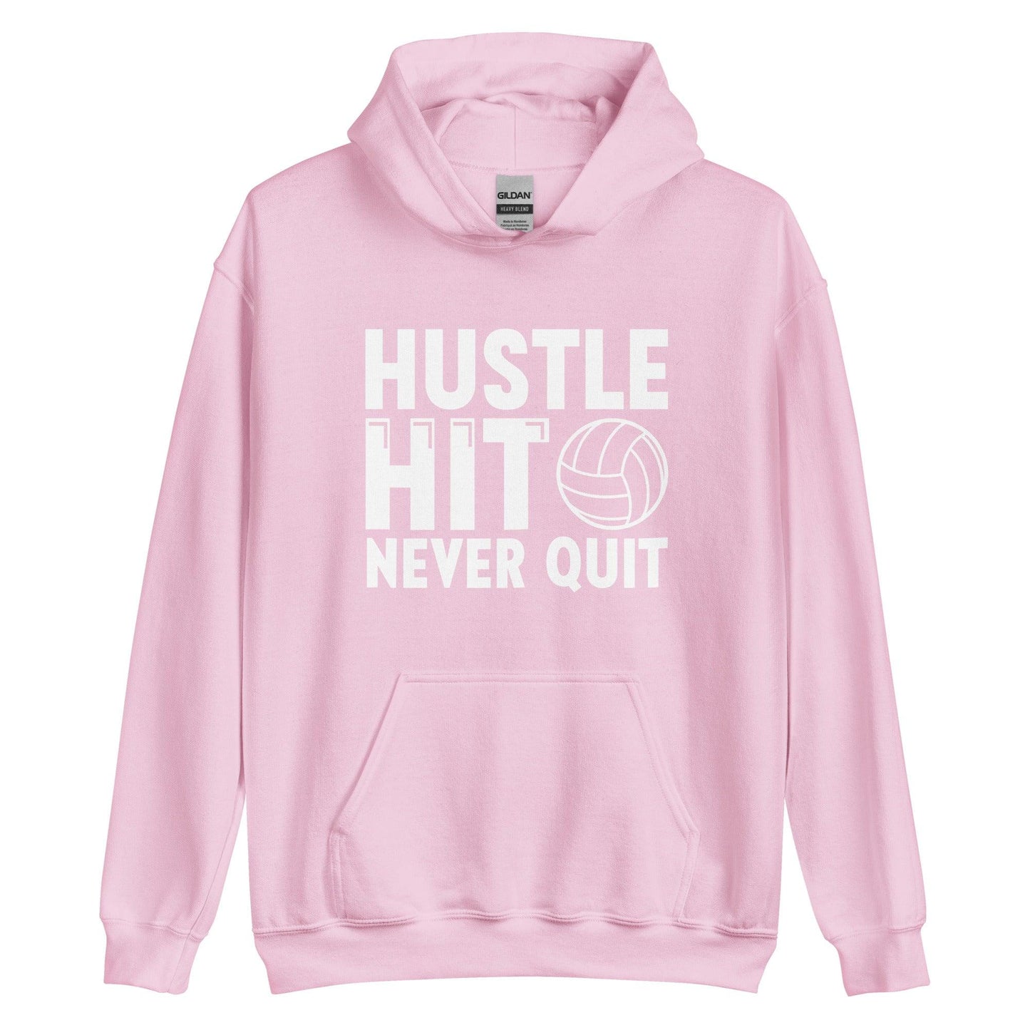 Hustle Hit Never Quit Hoodie - Fan Arch