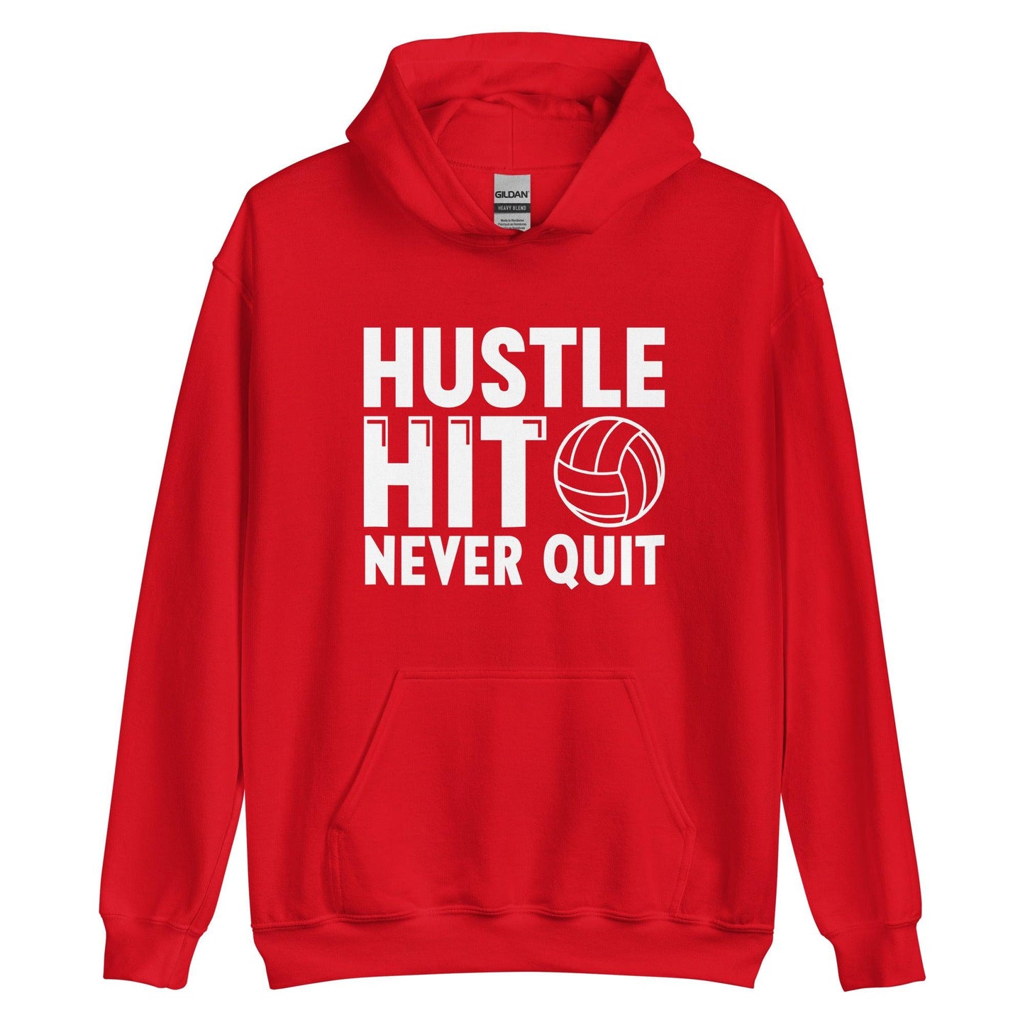 Hustle Hit Never Quit Hoodie - Fan Arch