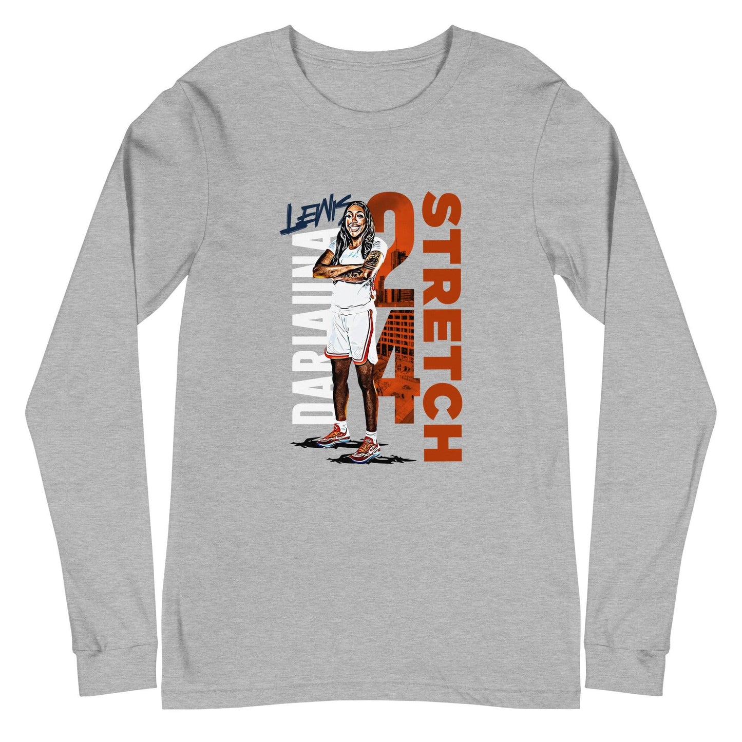 Dariauna Lewis "Stretch" Long Sleeve Tee - Fan Arch