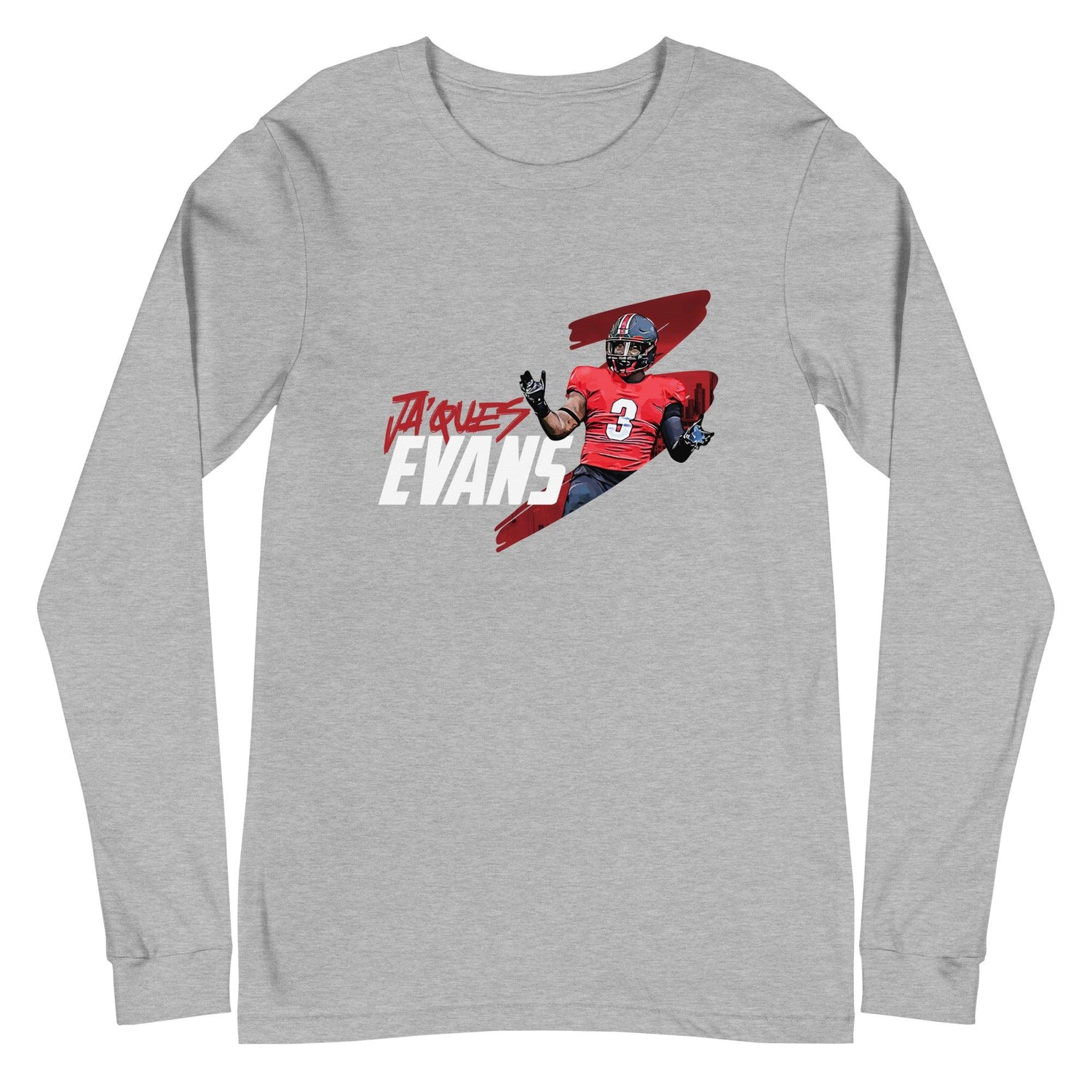 Jaques Evans "Gameday" Long Sleeve Tee - Fan Arch
