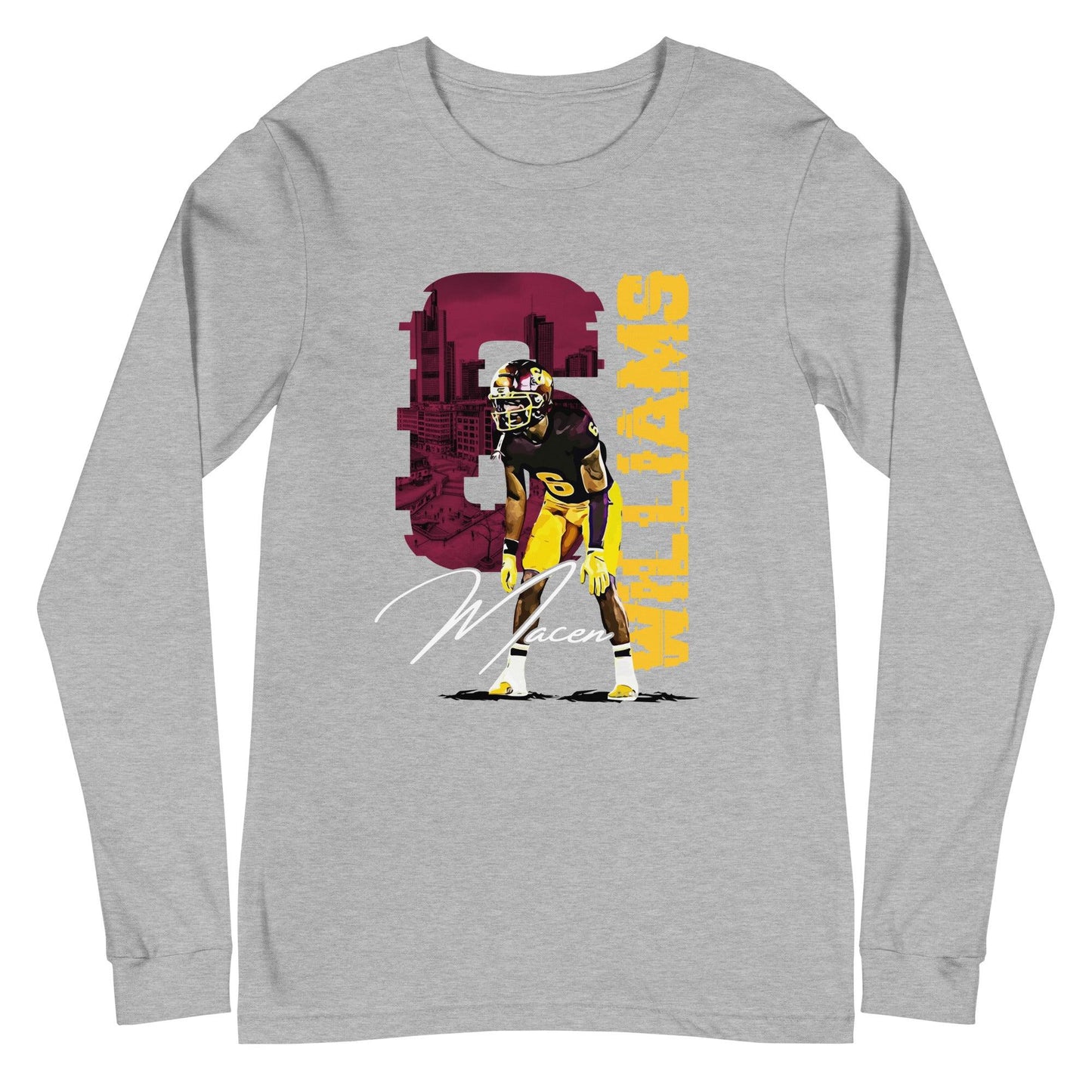 Macen Williams "Gameday" Long Sleeve Tee - Fan Arch