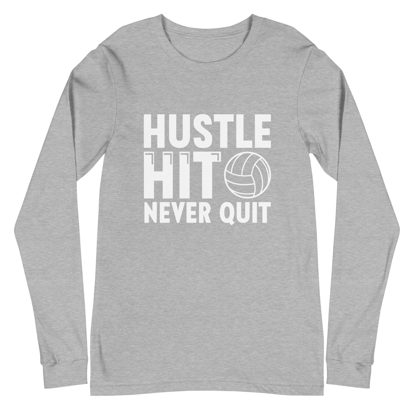 Hustle Hit Never Quit Long Sleeve Tee - Fan Arch