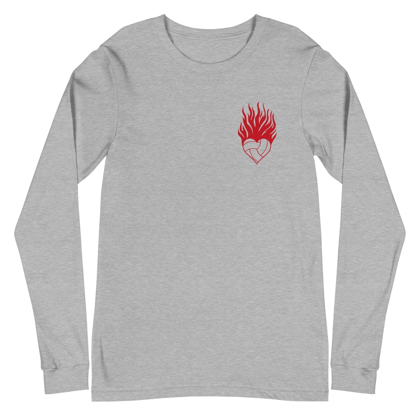 Volleyball Heart Long Sleeve Tee - Fan Arch