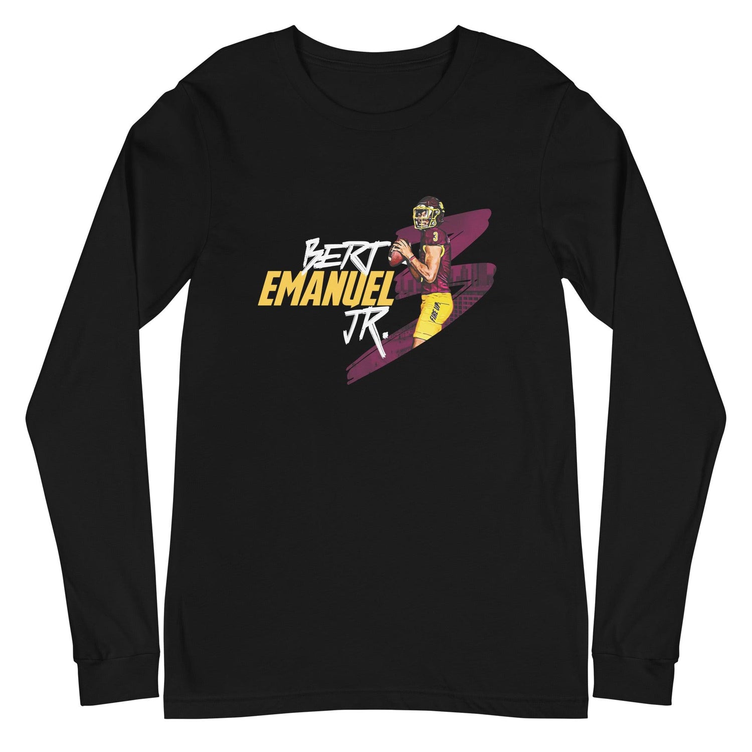 Bert Emanuel Jr. "Gameday" Long Sleeve Tee - Fan Arch