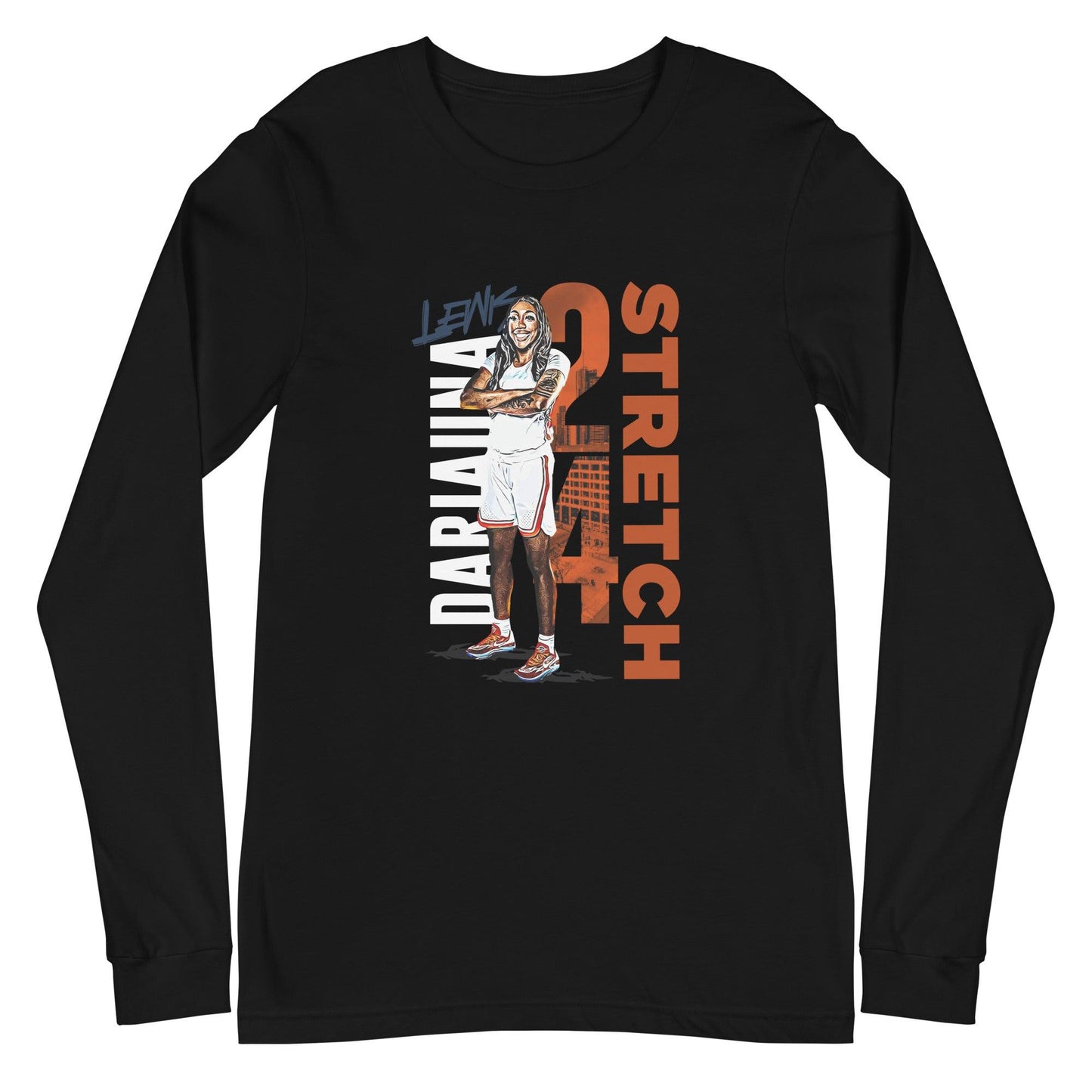 Dariauna Lewis "Stretch" Long Sleeve Tee - Fan Arch