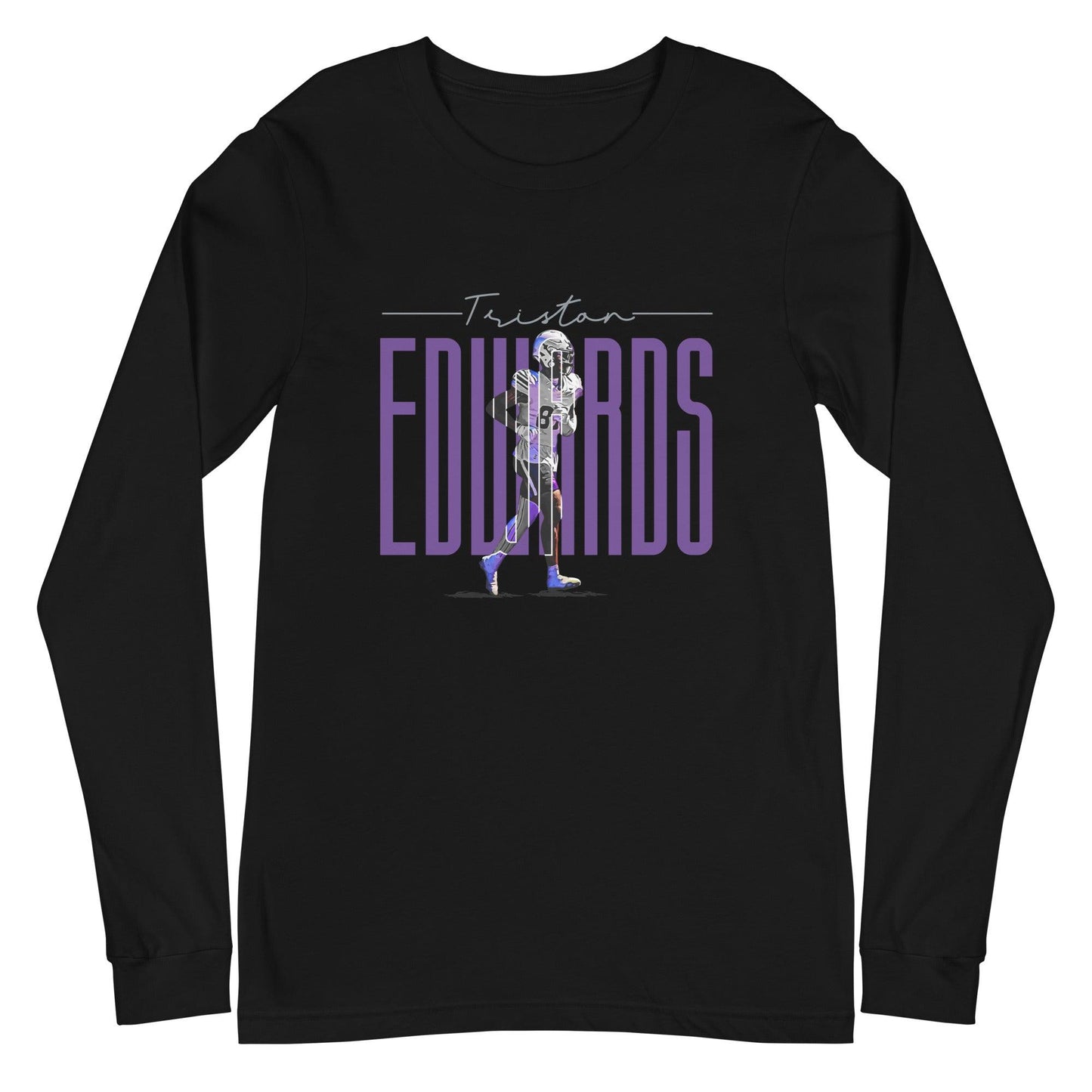 Triston Edwards "Gameday" Long Sleeve Tee - Fan Arch