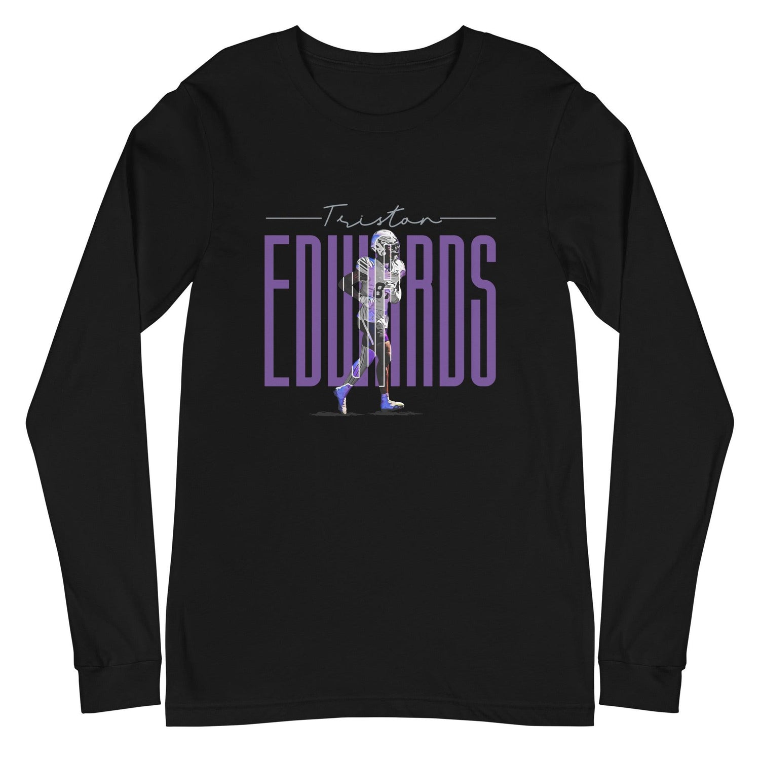 Triston Edwards "Gameday" Long Sleeve Tee - Fan Arch