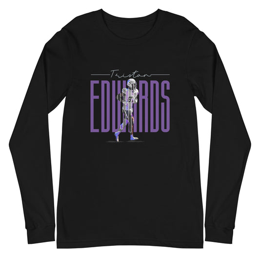 Triston Edwards "Gameday" Long Sleeve Tee - Fan Arch