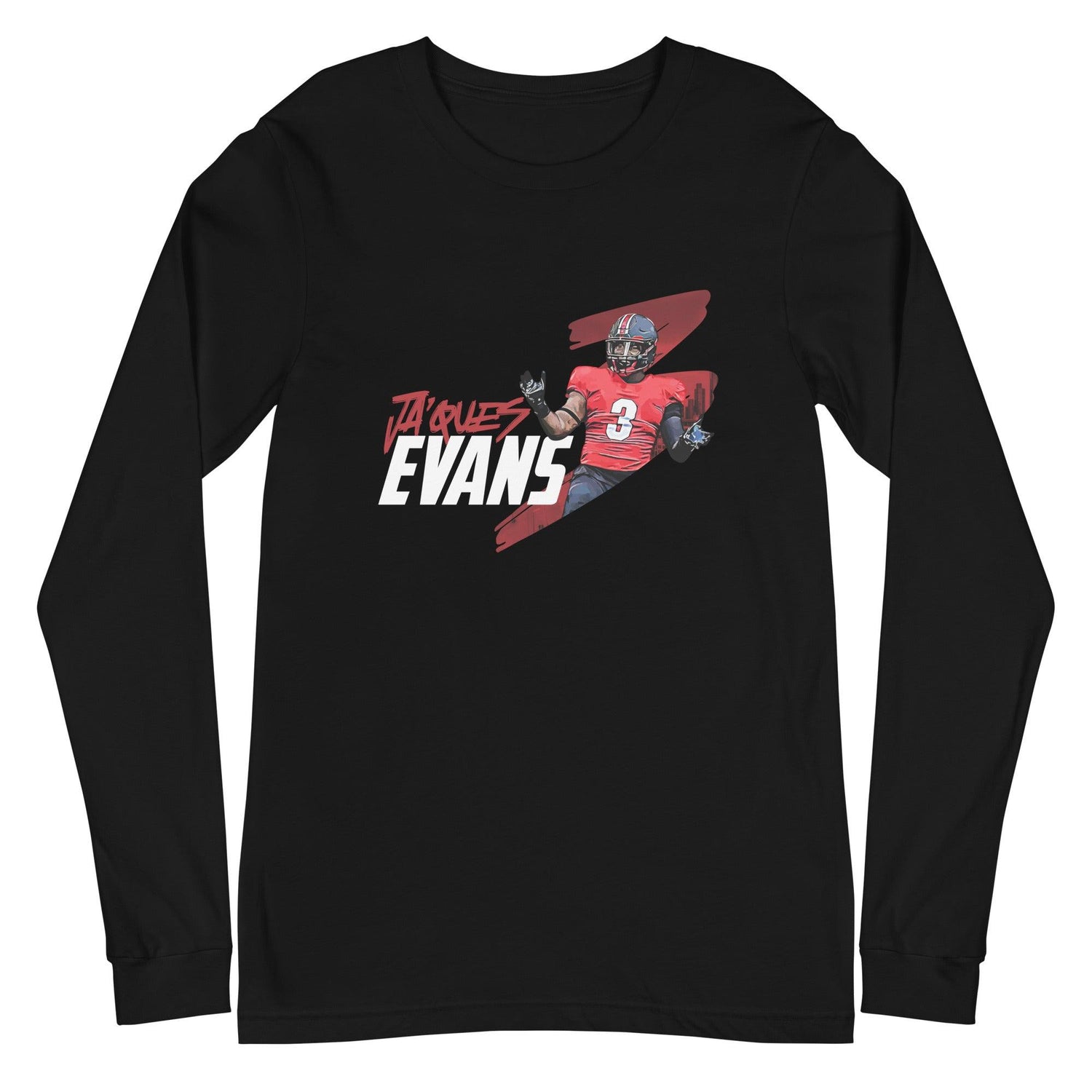 Jaques Evans "Gameday" Long Sleeve Tee - Fan Arch