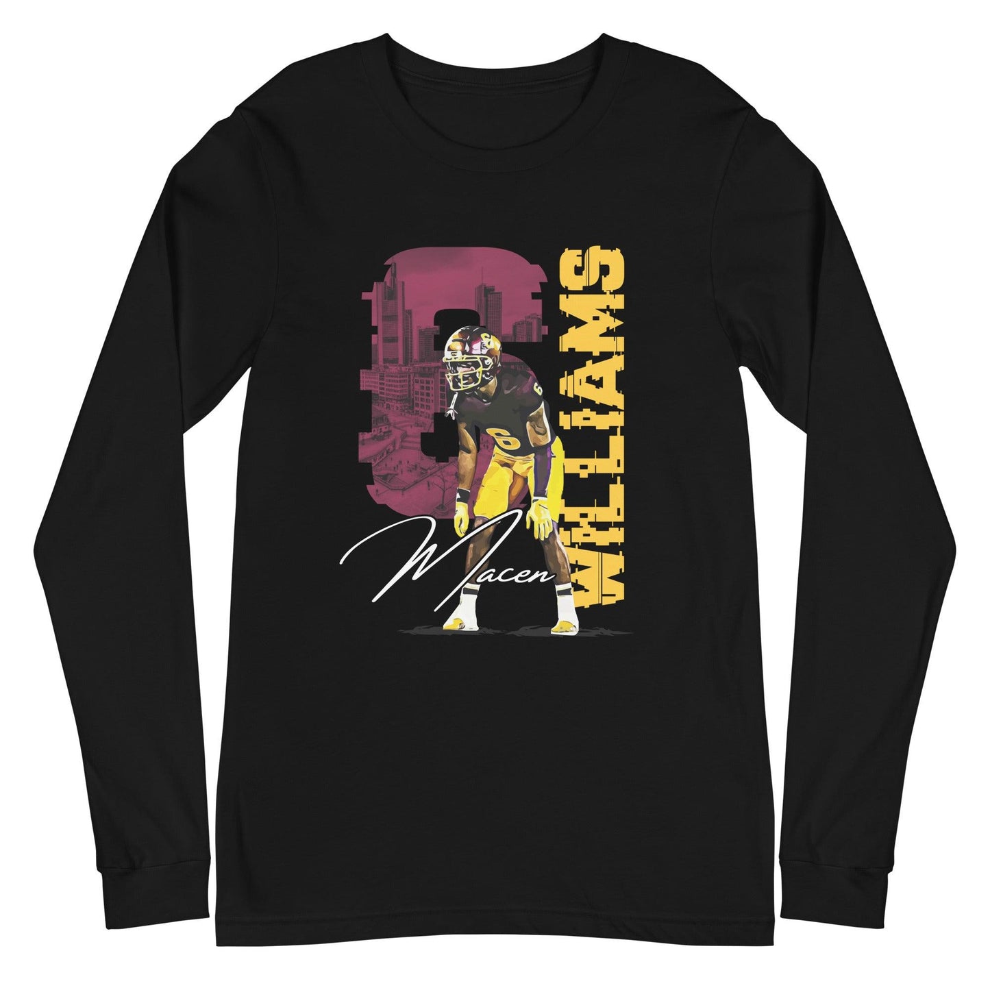 Macen Williams "Gameday" Long Sleeve Tee - Fan Arch