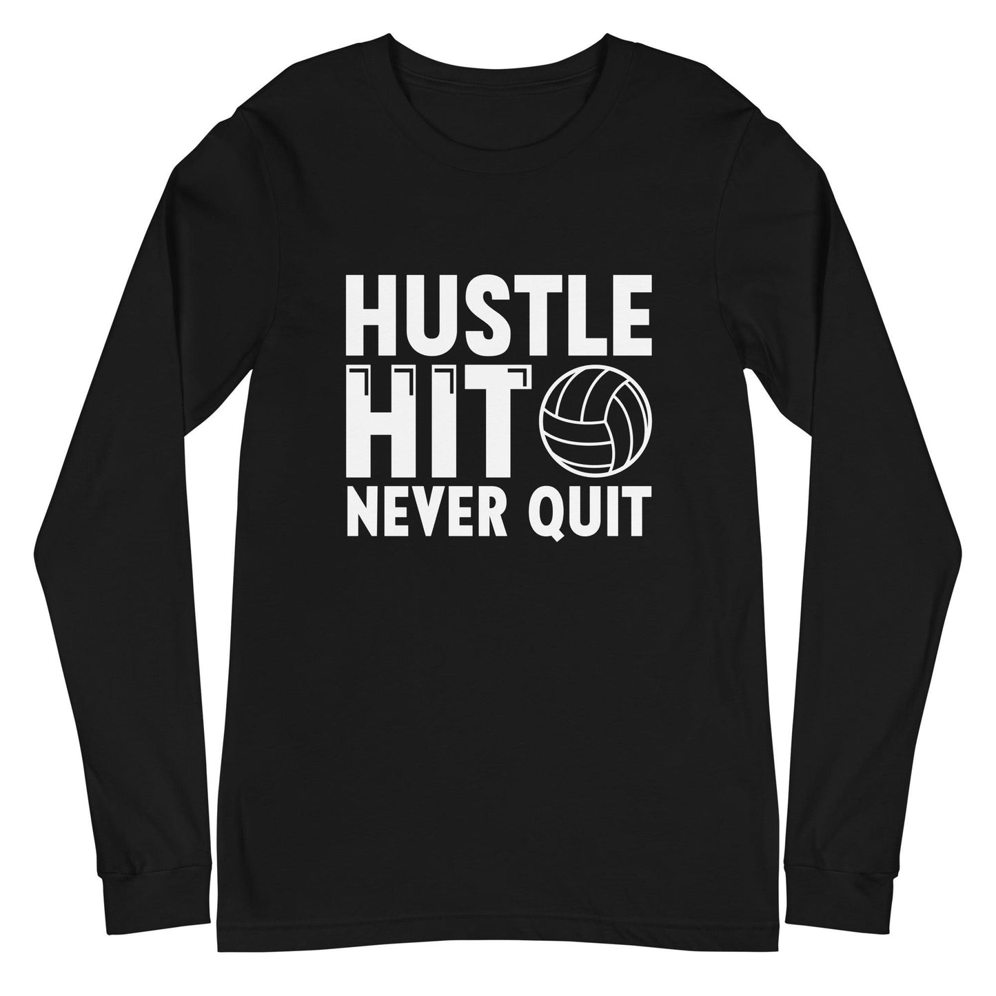 Hustle Hit Never Quit Long Sleeve Tee - Fan Arch