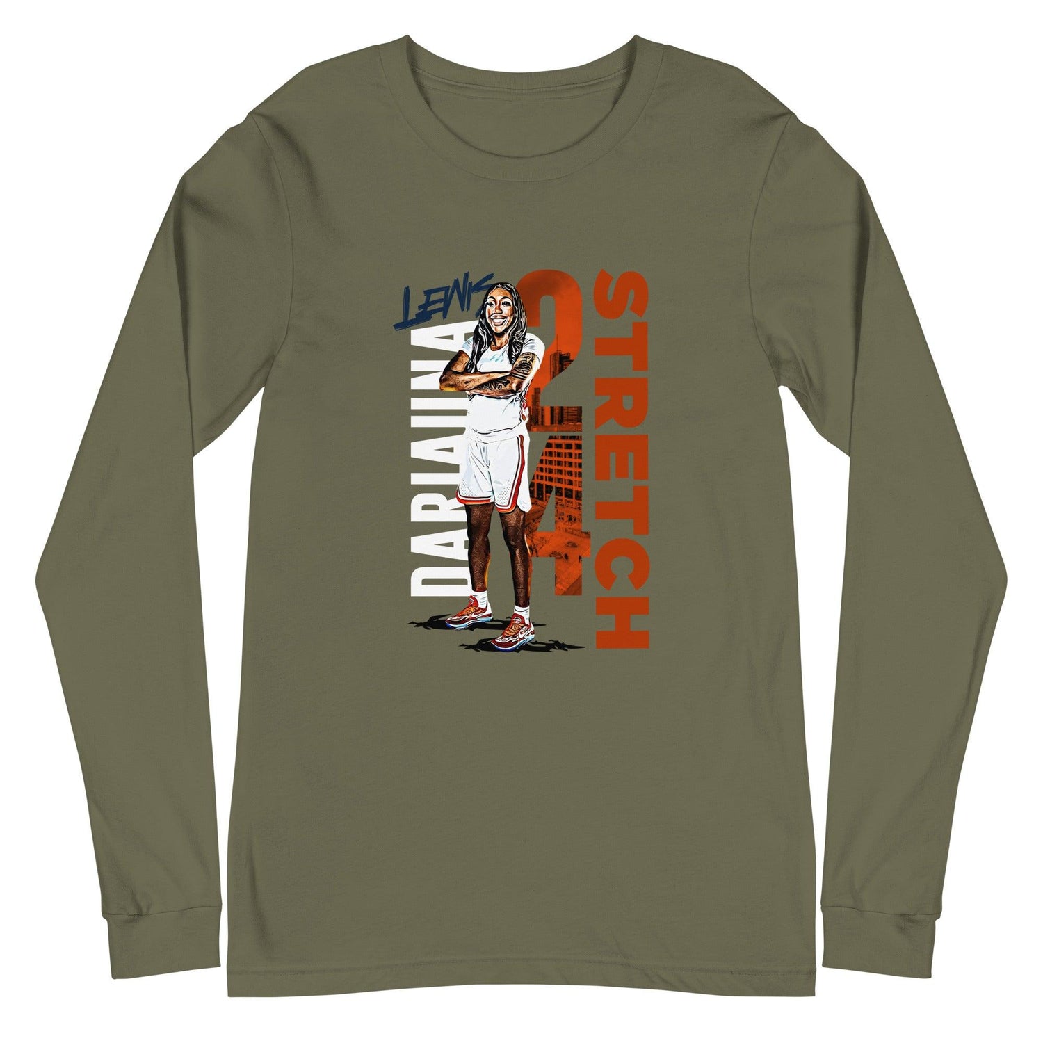 Dariauna Lewis "Stretch" Long Sleeve Tee - Fan Arch