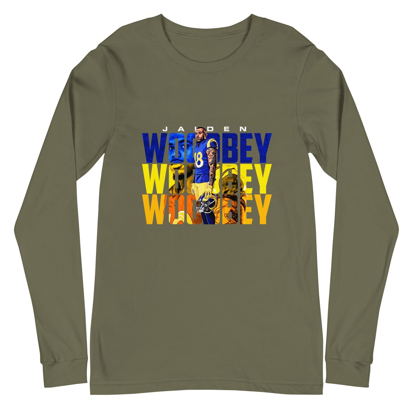 Jaiden Woodbey "Gameday RAMS" Long Sleeve Tee