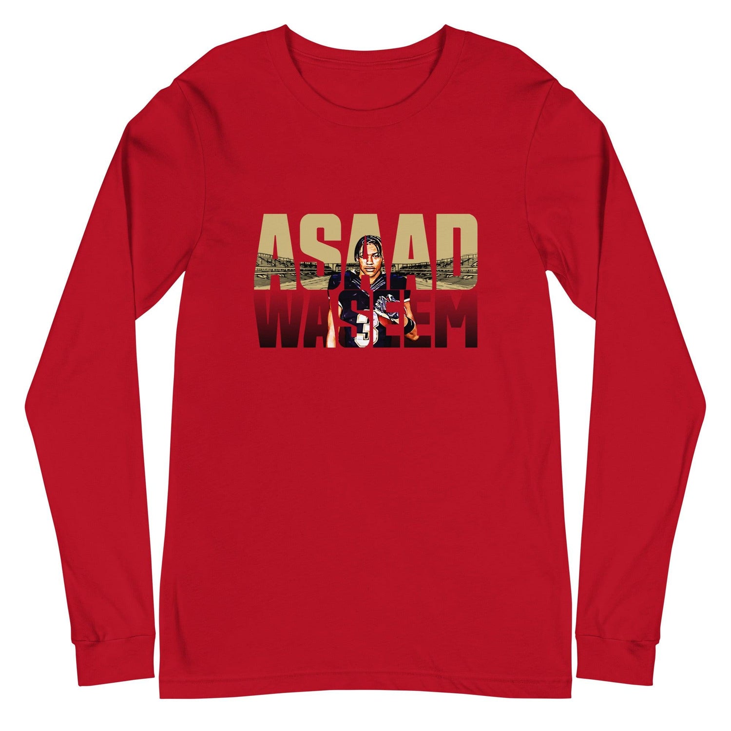 Asaad Waseem "Gameday" Long Sleeve Tee - Fan Arch