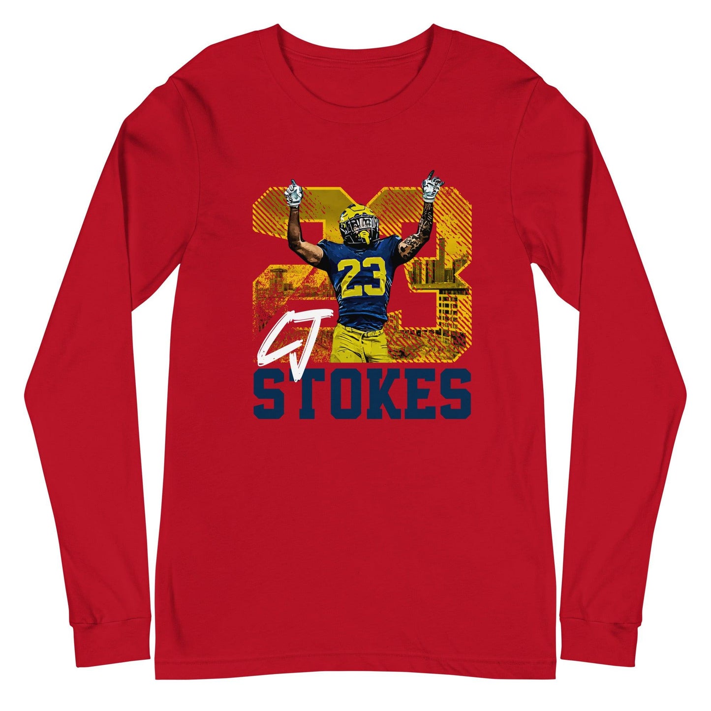 CJ Stokes "Gameday" Long Sleeve Tee - Fan Arch