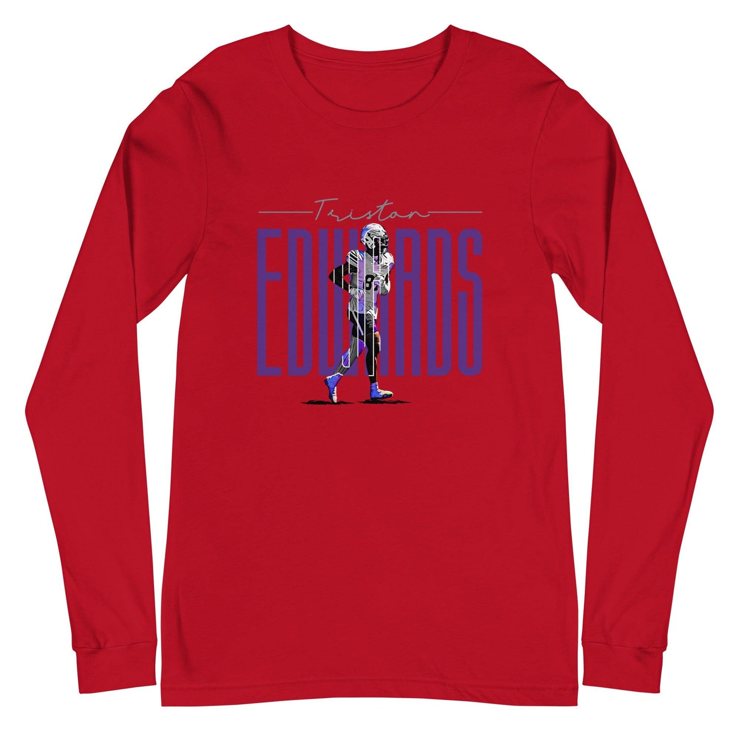 Triston Edwards "Gameday" Long Sleeve Tee - Fan Arch