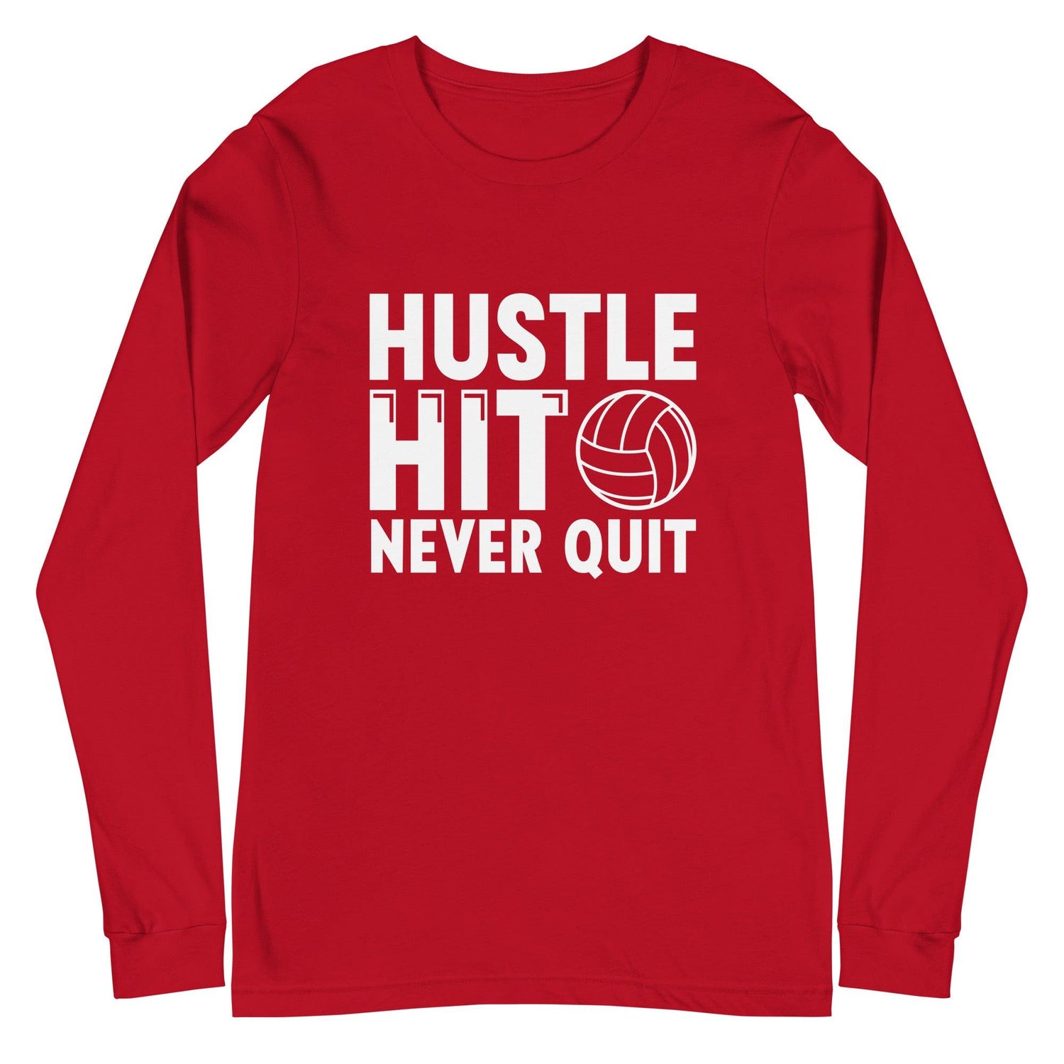 Hustle Hit Never Quit Long Sleeve Tee - Fan Arch