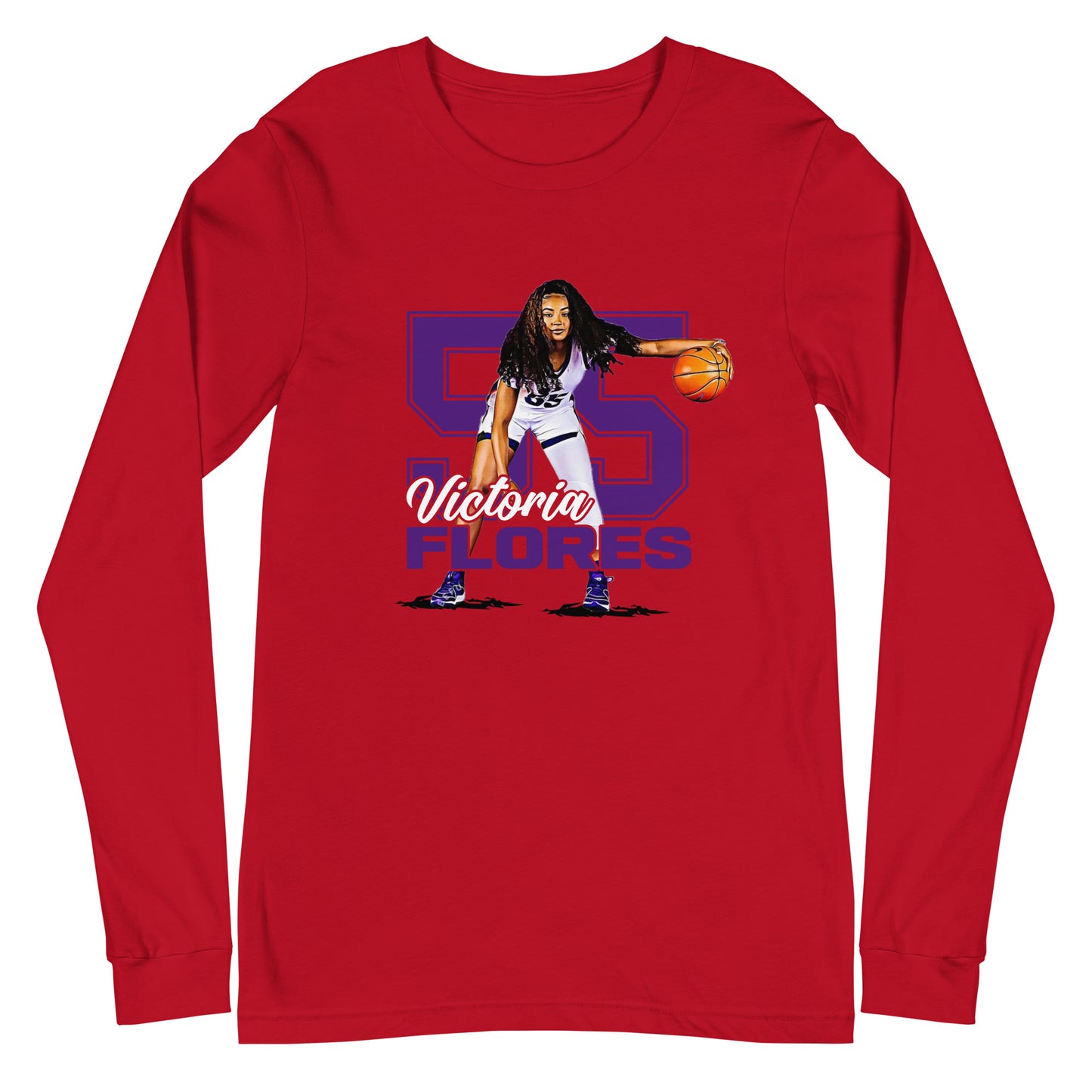 Victoria Flores "Gameday" Long Sleeve Tee - Fan Arch