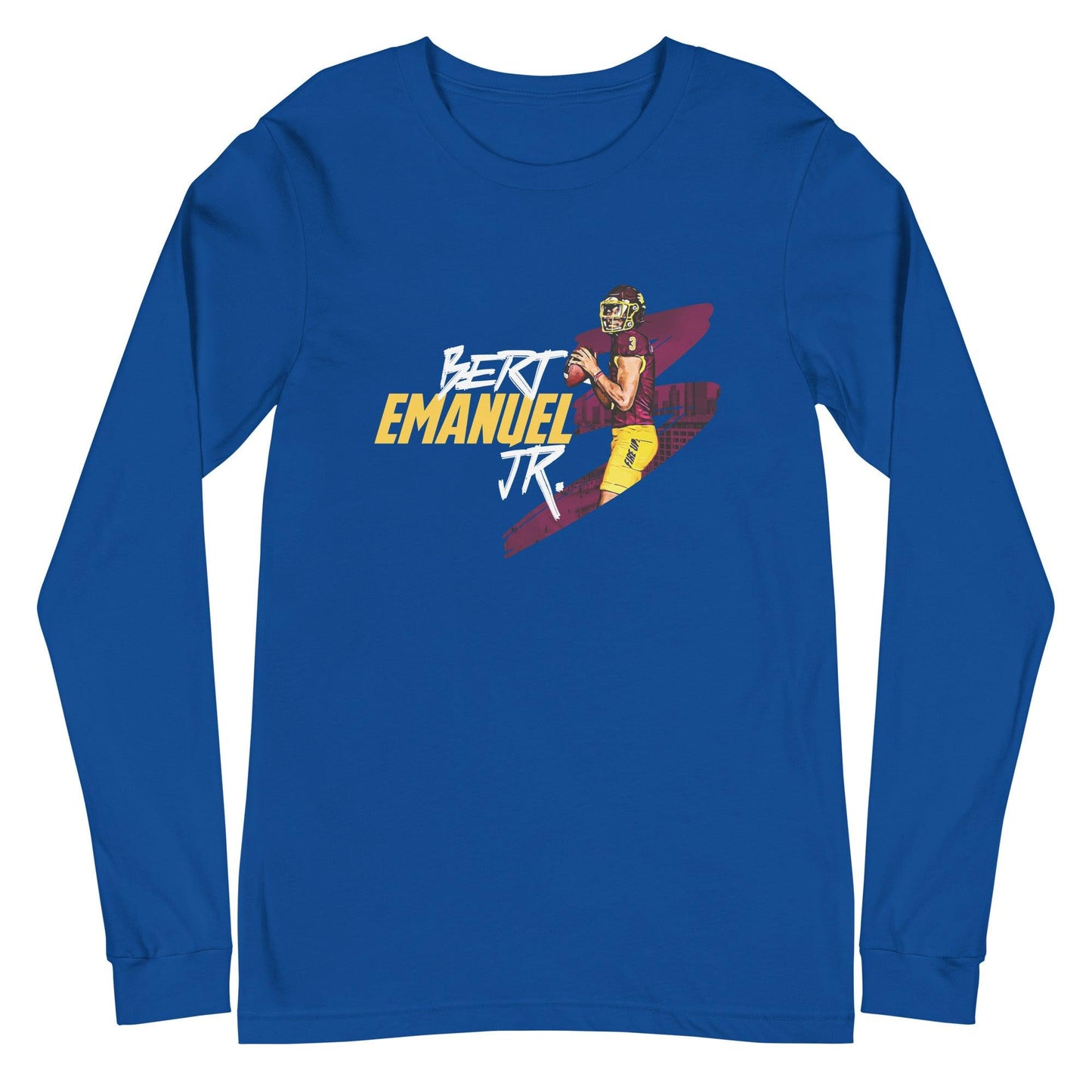 Bert Emanuel Jr. "Gameday" Long Sleeve Tee - Fan Arch