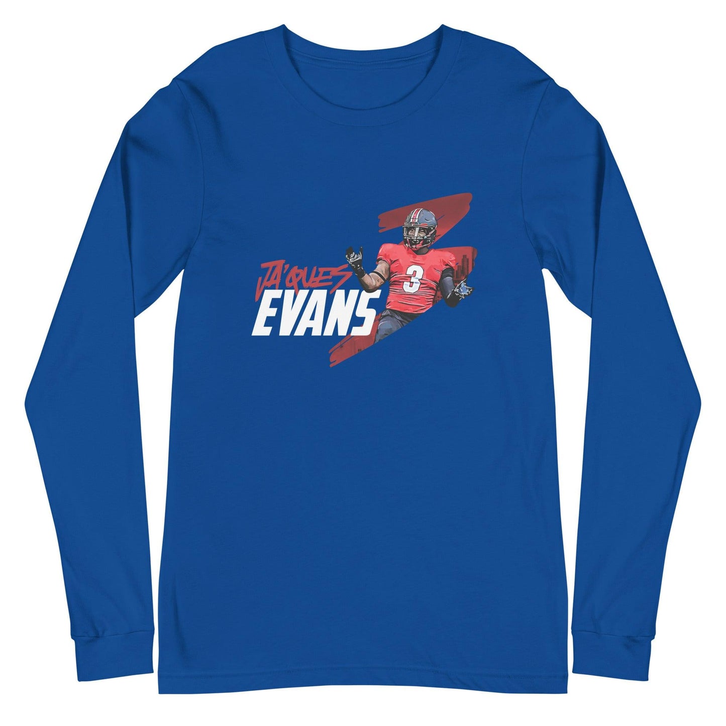 Jaques Evans "Gameday" Long Sleeve Tee - Fan Arch